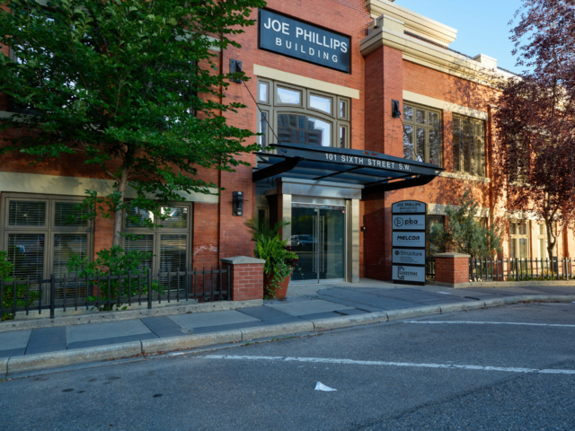Joe Phillips Building main entrance canopy